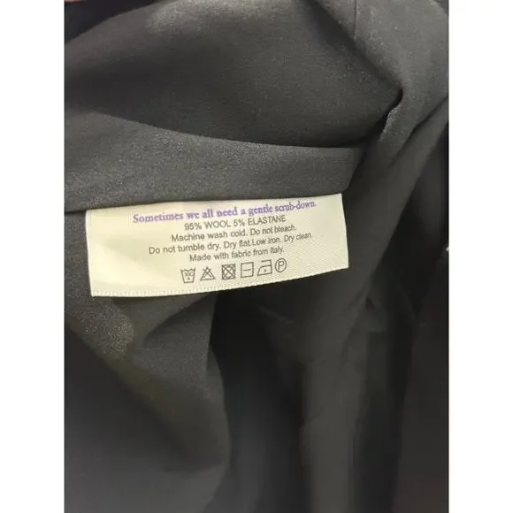 M.M.LaFleur Cynthia Dress Black Wool Sheath Square Neck Work Size 16 - Picture 10 of 12